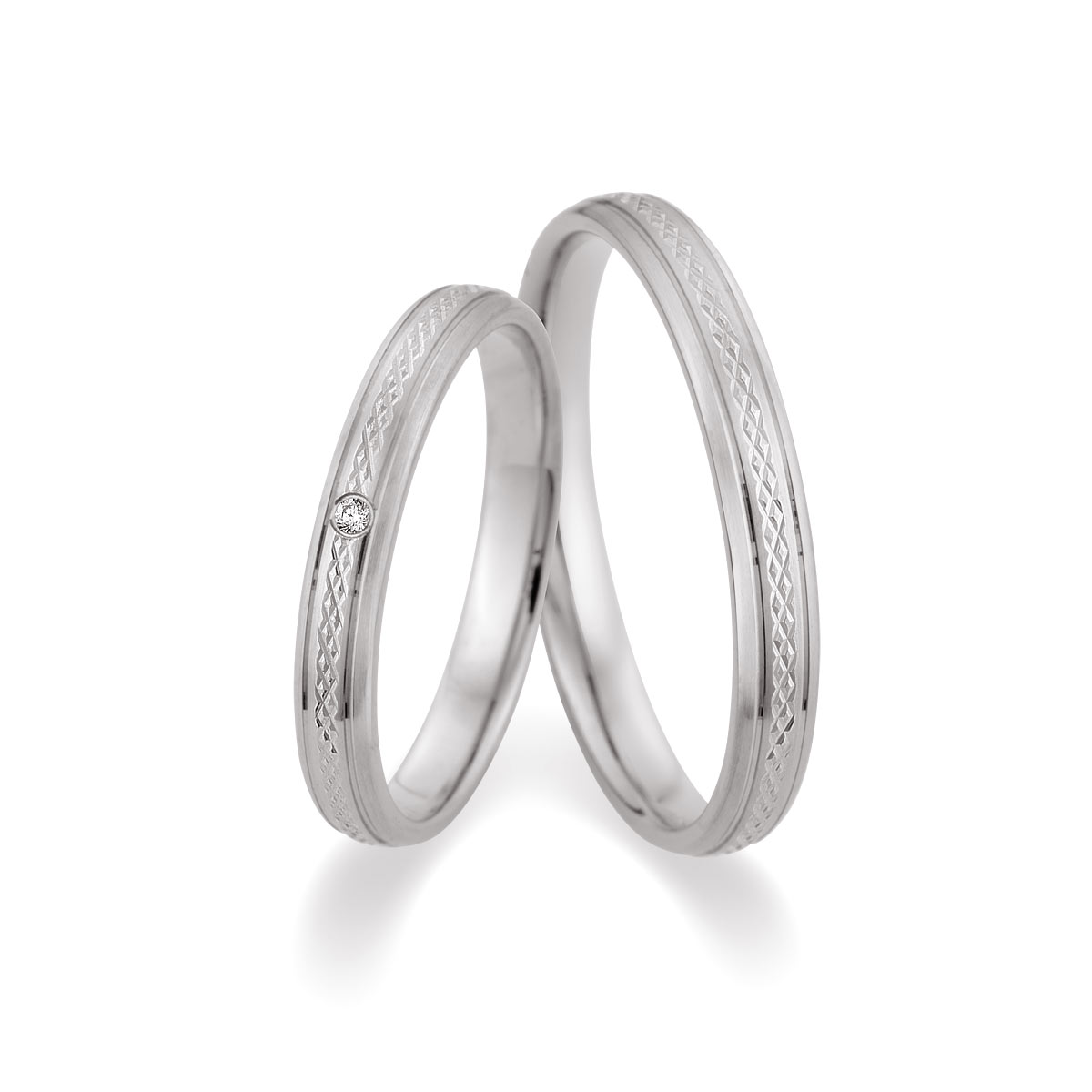 Trauringe Zülpich Eheringe  375 Weißgold 517504-30