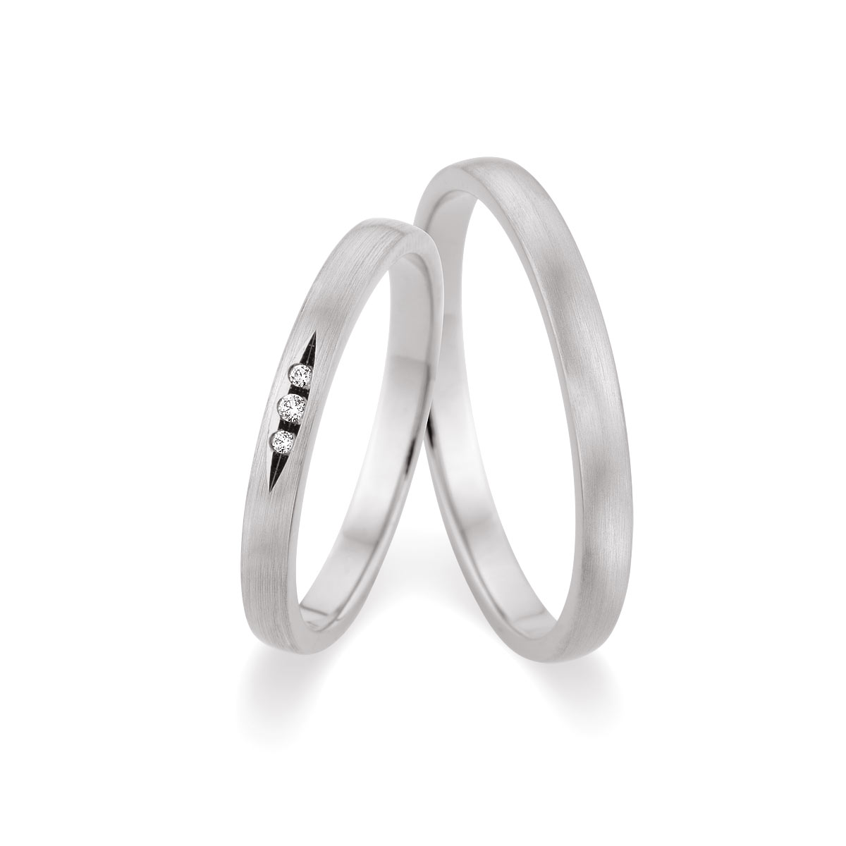 Trauringe Zülpich Eheringe  375 Weißgold 517507-25