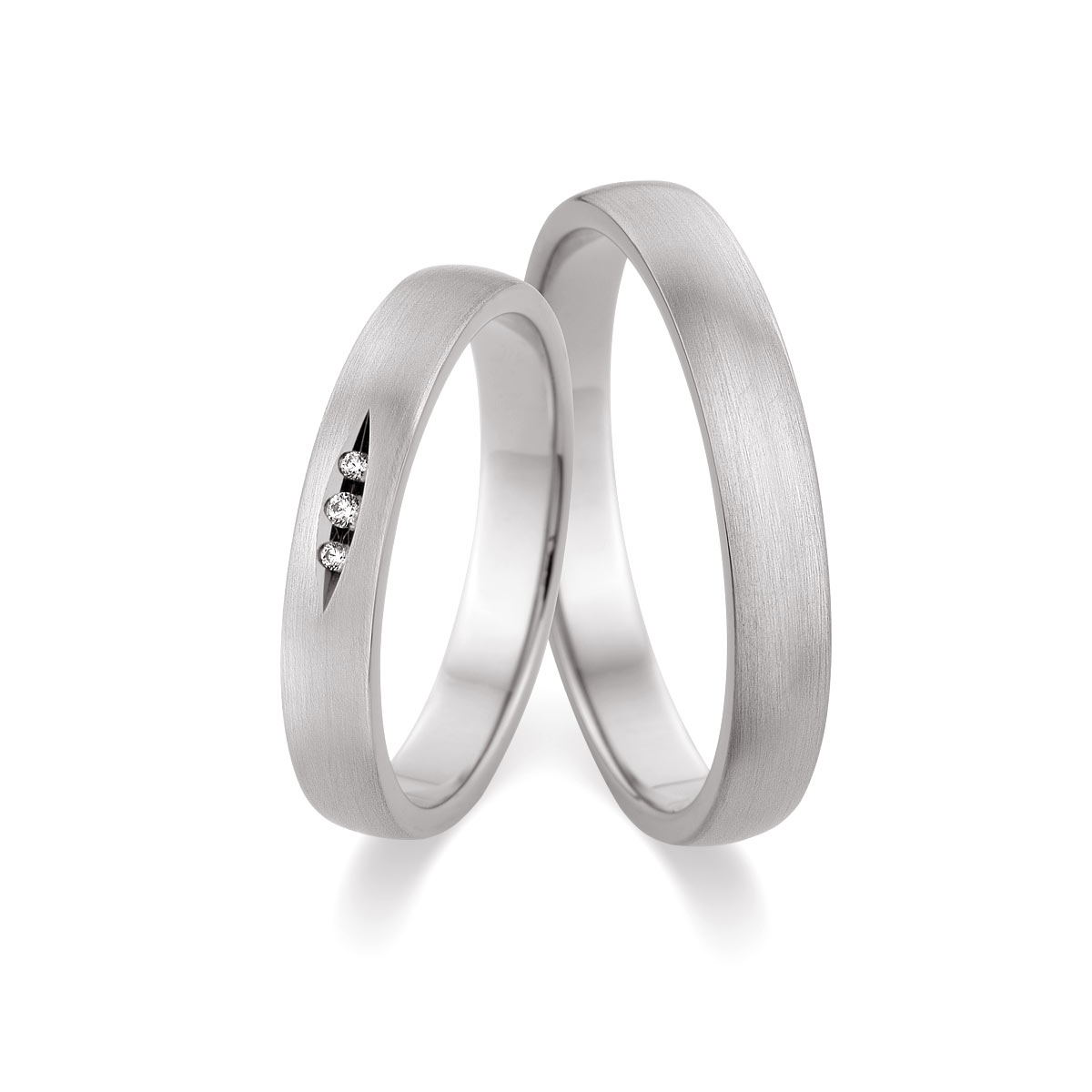 Trauringe Zülpich Eheringe  375 Weißgold 517507-35