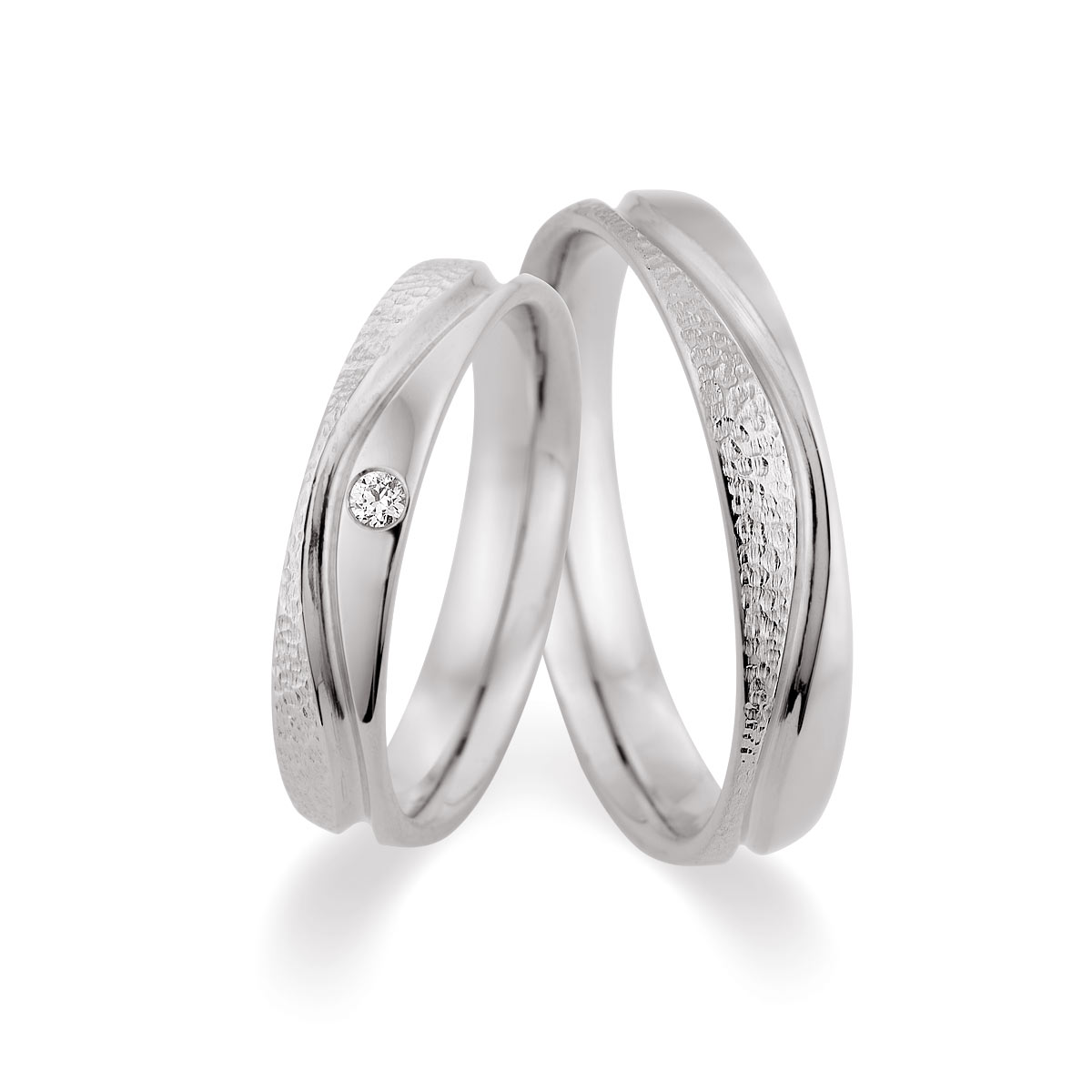 Trauringe Zülpich Eheringe  375 Weißgold 517510-40