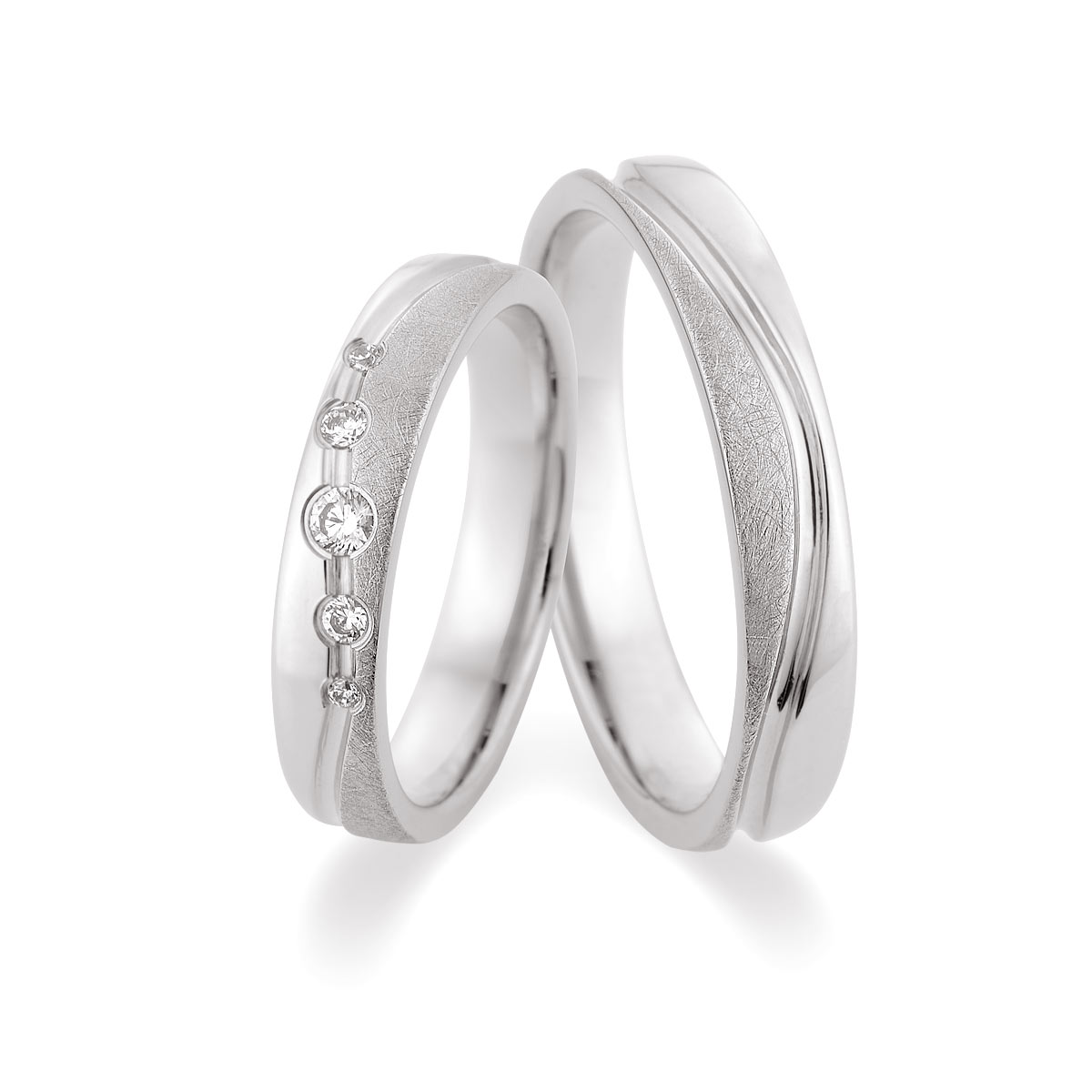 Trauringe Zülpich Eheringe  375 Weißgold 517511-40
