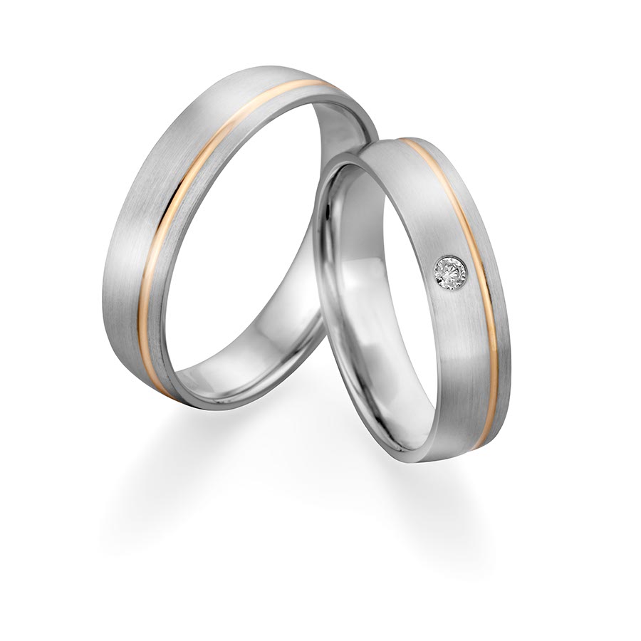 Freundschaftsringe Zülpich 925 Silber rhodiniert, gelb vergoldet 526139-50