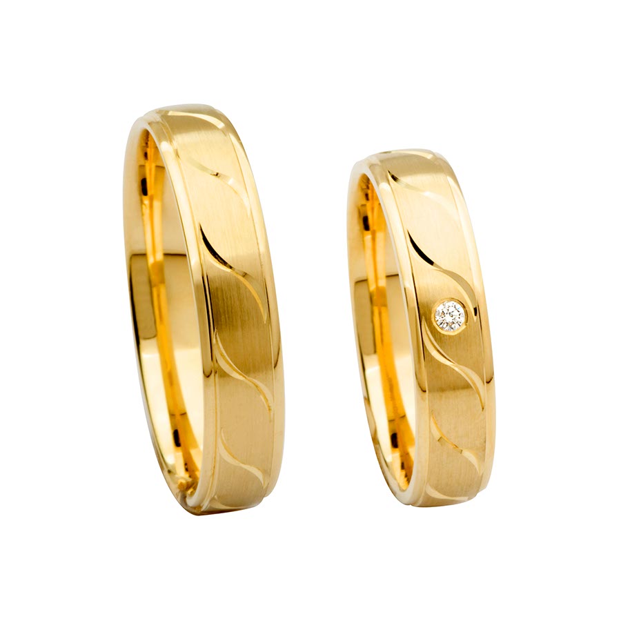 Trauringe / Eheringe 585 Gelbgold 514231-45