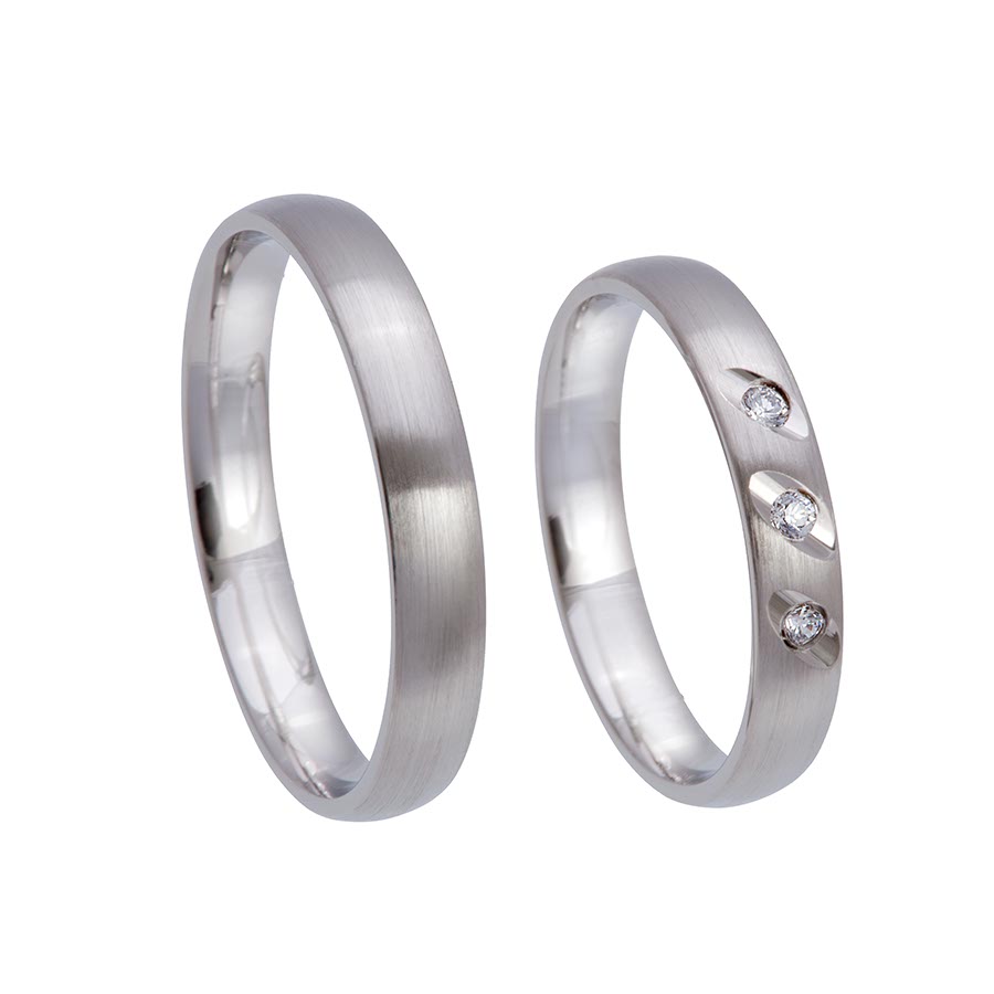 Trauringe Zülpich 375 Weißgold 517349-35