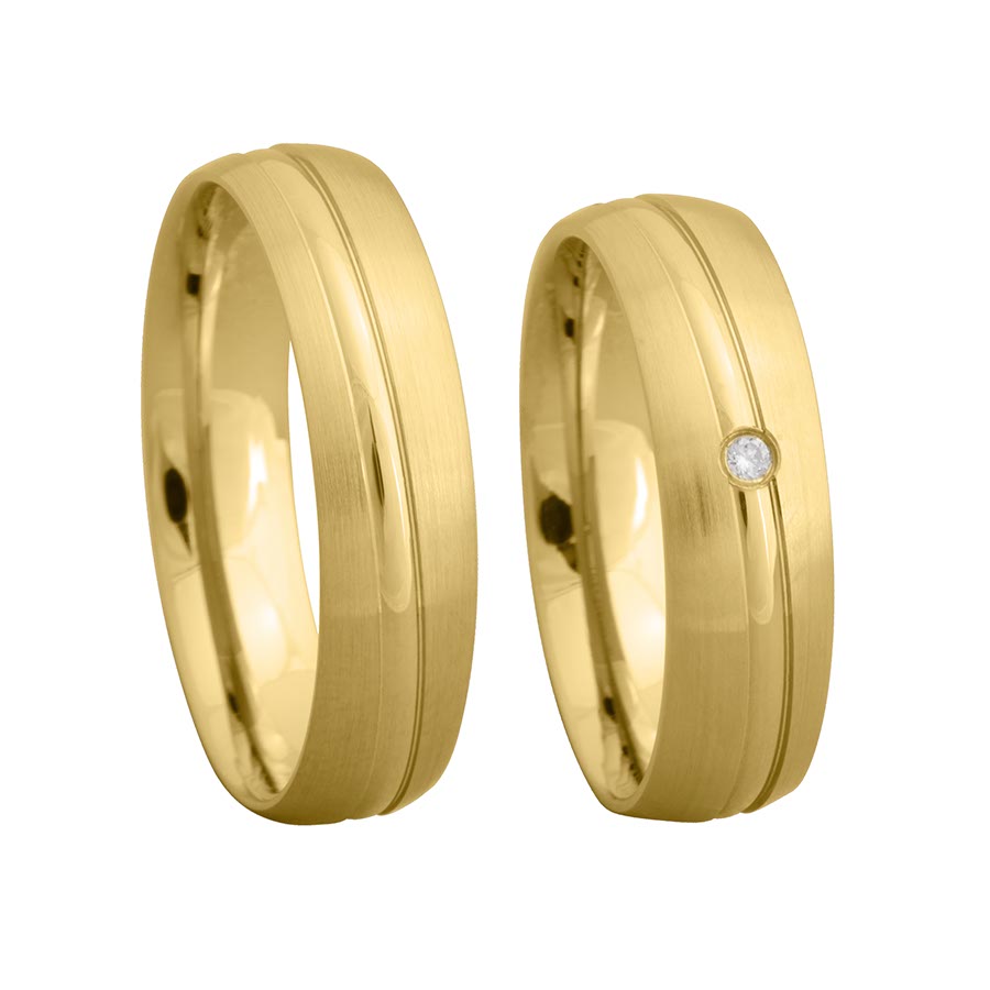 Trauringe / Eheringe 333 Gelbgold 518105-55